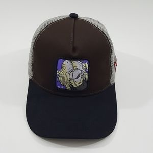 Men C-18 Dragon Ball Z Cartoon Anime Trucker Cap Snapback